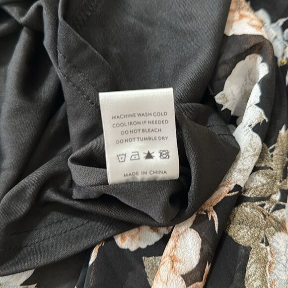 Baltic Born XXL Kia Black Blue Blush Pink Floral Kimono Maxi Dress - Picture 14 of 14